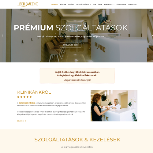 WP fejlesztő referencia Bellemedic