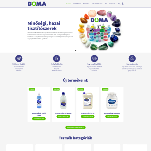 WP fejlesztő referencia Domaclean
