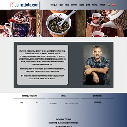 WP fejlesztő referencia ételfotózás