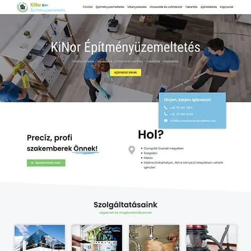 WP fejlesztő referencia Kinor