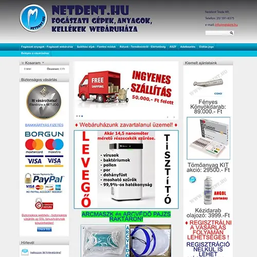 WP fejlesztő referencia Netdent