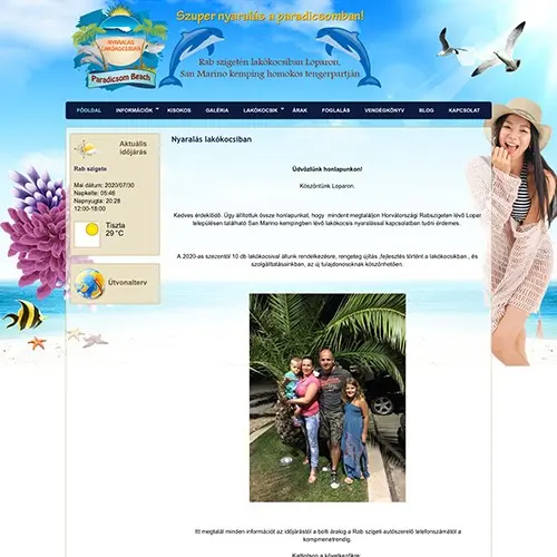 WP fejlesztő referencia nyaralás