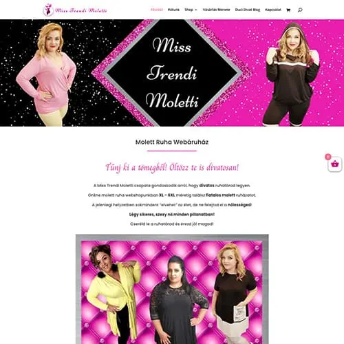 WP fejlesztő referencia Trendimolettruha