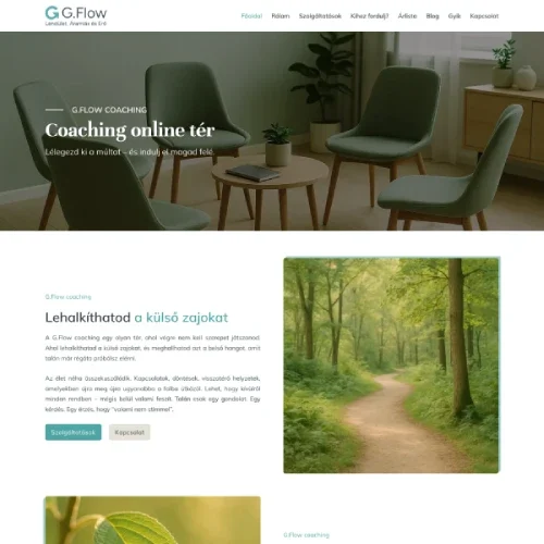 G.Flow coaching WP fejlesztő referencia